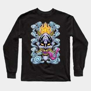 Hannya Demon Mask Long Sleeve T-Shirt